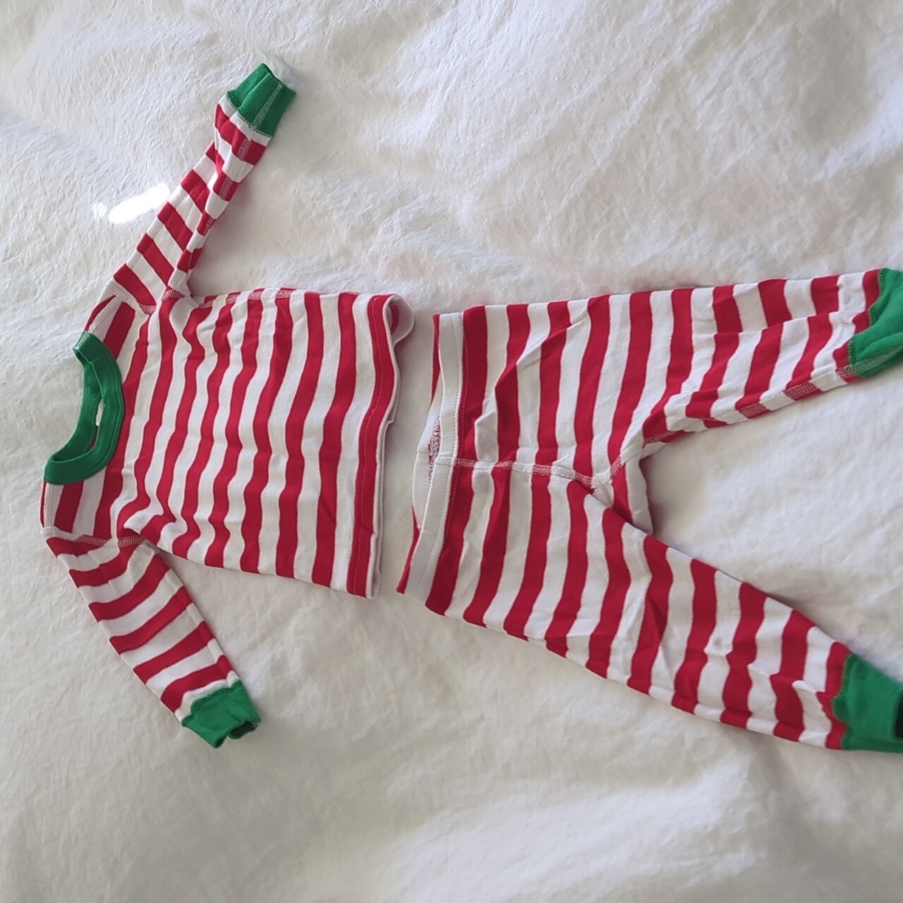 Holiday stripes Hanna Andersson Baby PJs